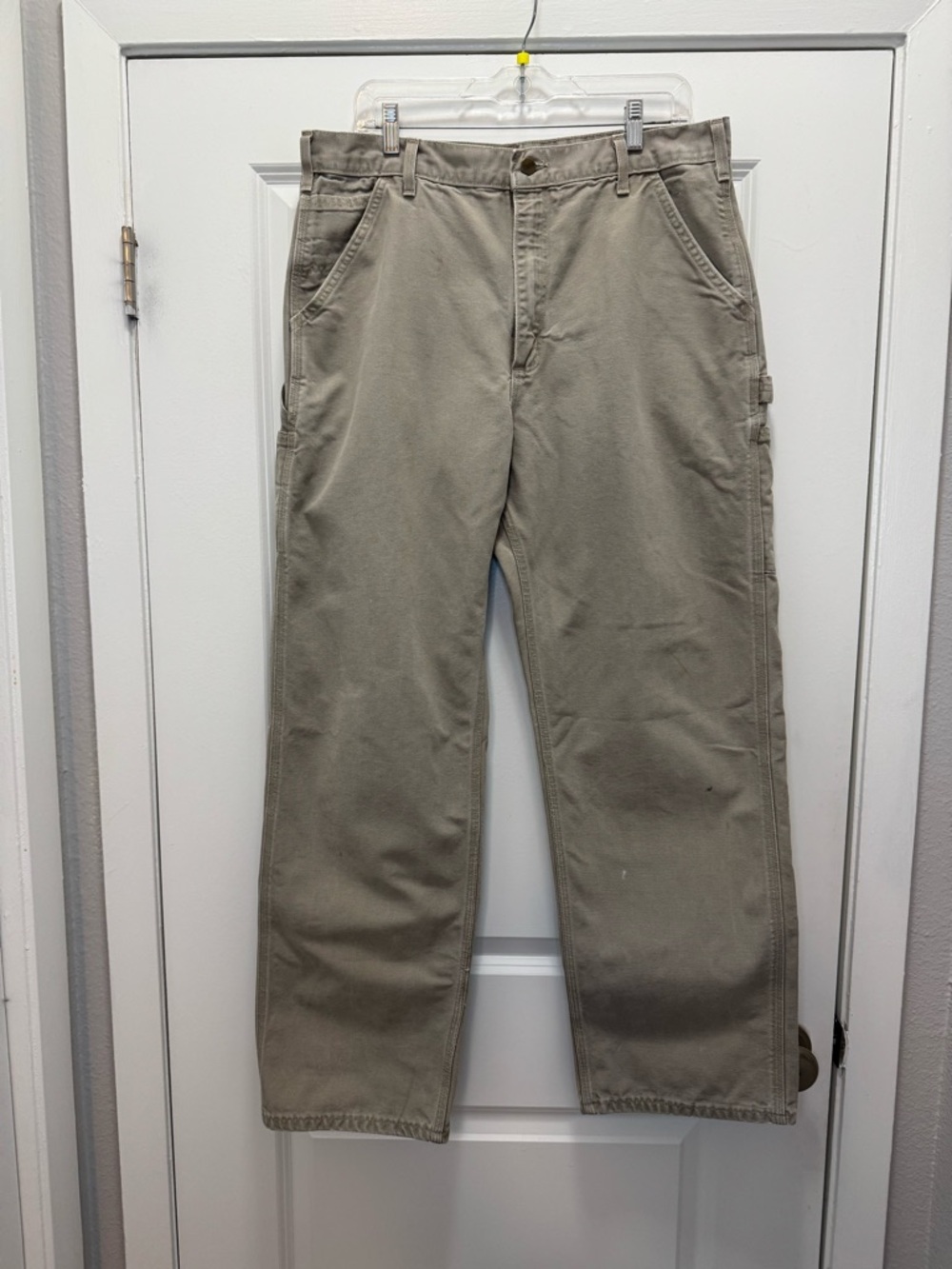 Carhartt Carpenter Pants B11 Desert Ta Dungaree Duck Canvas